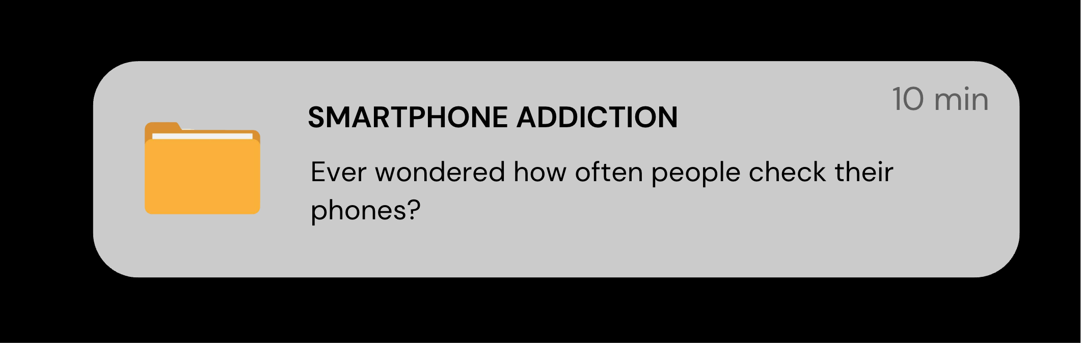 Smartphone Addiction