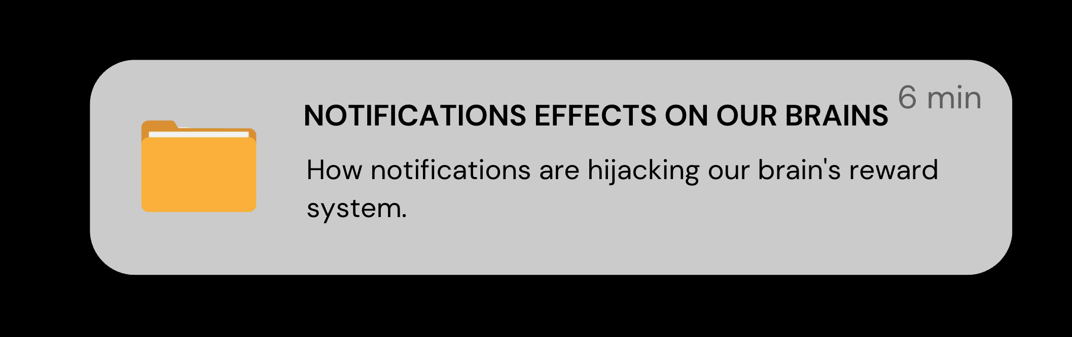 Notifications Effects on our Brains